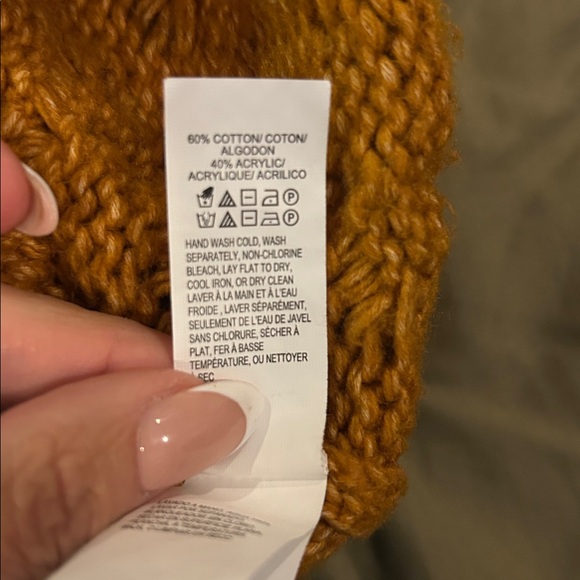 Lucky Brand Cable Knit Sweater in Warm Amber - Picture 4 of 4